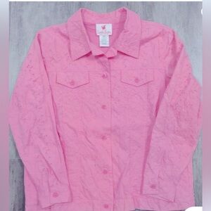 Quacker Factory Beaded Eyelet Pink
Jeanne Jacket Size 1 X